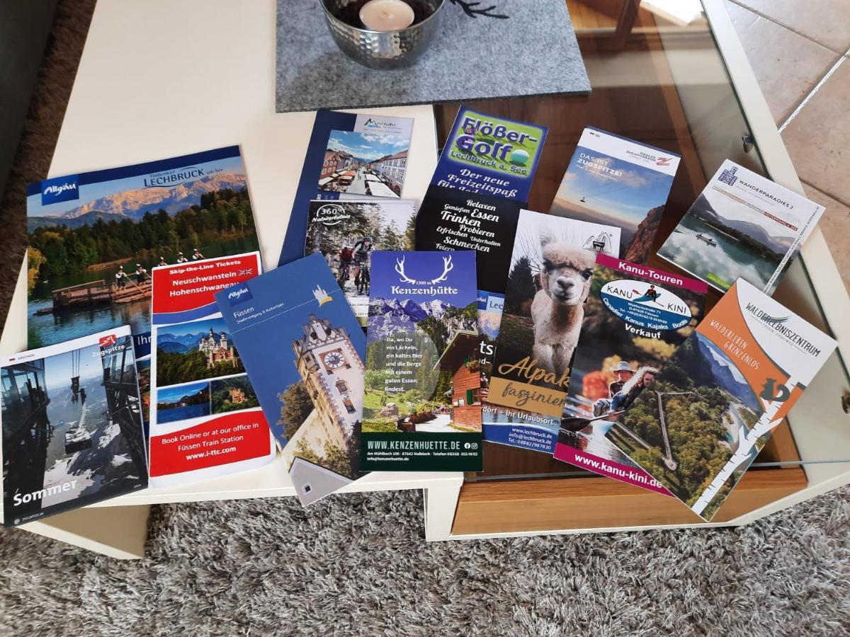 Ferienwohnung In Lechbruck Am See Im Schoenen Allgaeu, Nahe Fuessen Nur 300 M Vom See Zewnętrze zdjęcie